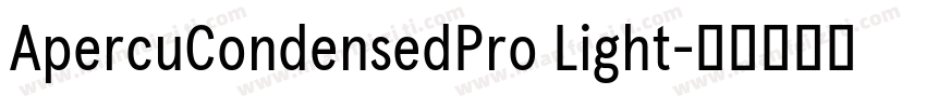 ApercuCondensedPro Light字体转换